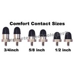 The Perimeter Technologies Comfort Contacts cushion your pets neck with soft rubber. 